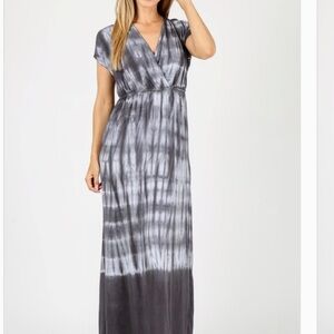 Grey tie dye light weight dress or sun dress cover up